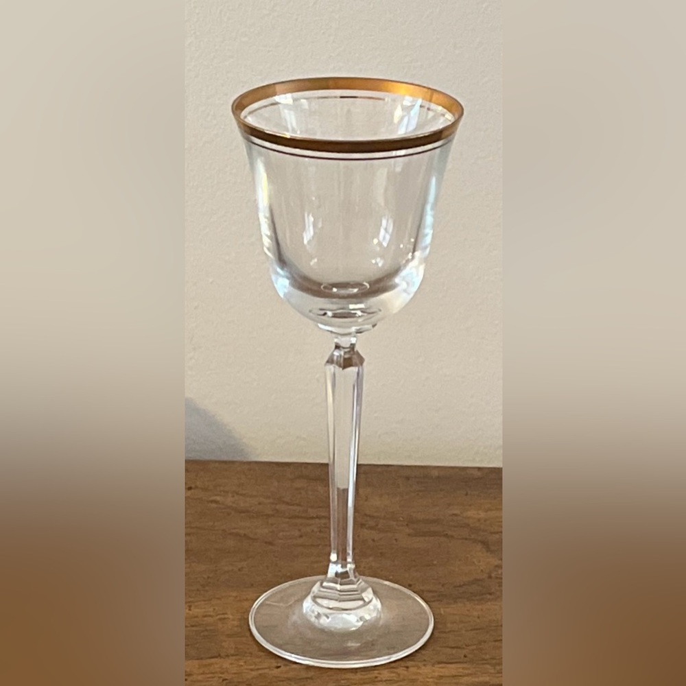 Mikasa Gold-Trimmed Wine Glass Set of 2